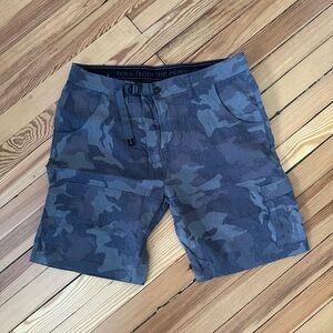 Grey Camo Prana Shorts